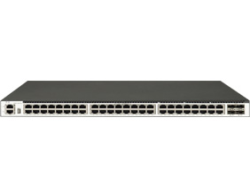 48 个 1GE Base-T 端口，4 个 10GE SFP+端口，三层以太网交换机